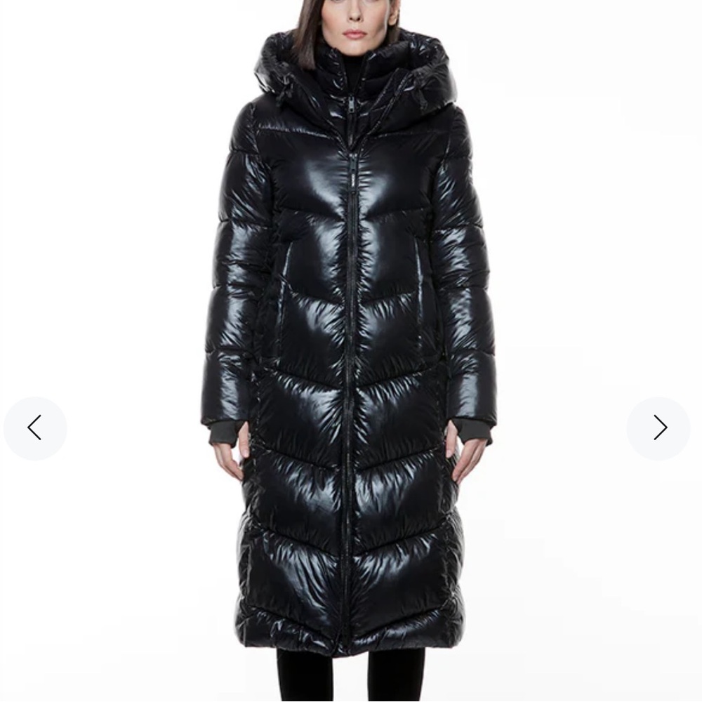 OOKPIK 3/4 Length Hooded Puffer Jacket - NWT